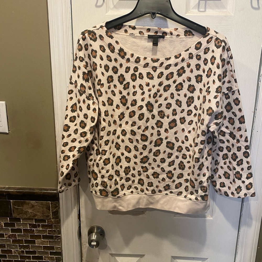 J crew sweat shirt animal print - Size L